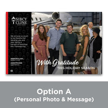 Load image into Gallery viewer, Custom Holiday Postcards (Your Photo)