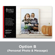Load image into Gallery viewer, Custom Holiday Postcards (Your Photo)