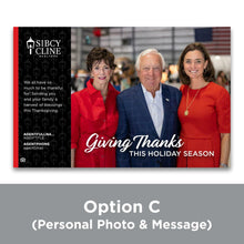 Load image into Gallery viewer, Custom Holiday Postcards (Your Photo)