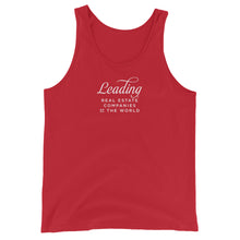 Load image into Gallery viewer, LeadingRE Unisex Tank Top (Relocation Logo on Back)