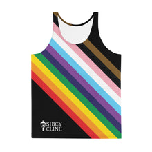 Load image into Gallery viewer, Pride Stripe Unisex Tank Top
