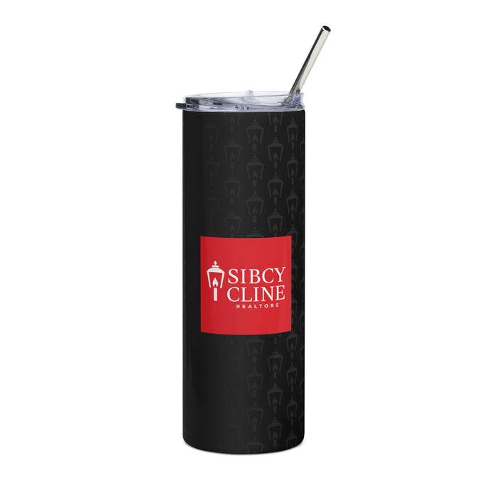 Red Block Logo - Black Stainless Tumbler